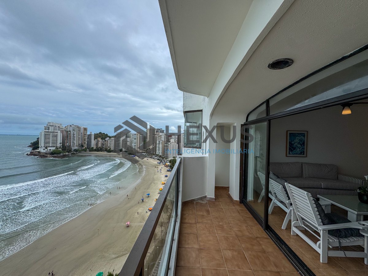 Foto 13 de Apartamento frente mar com varanda vista mar na Praia das Asturias, Guaruja