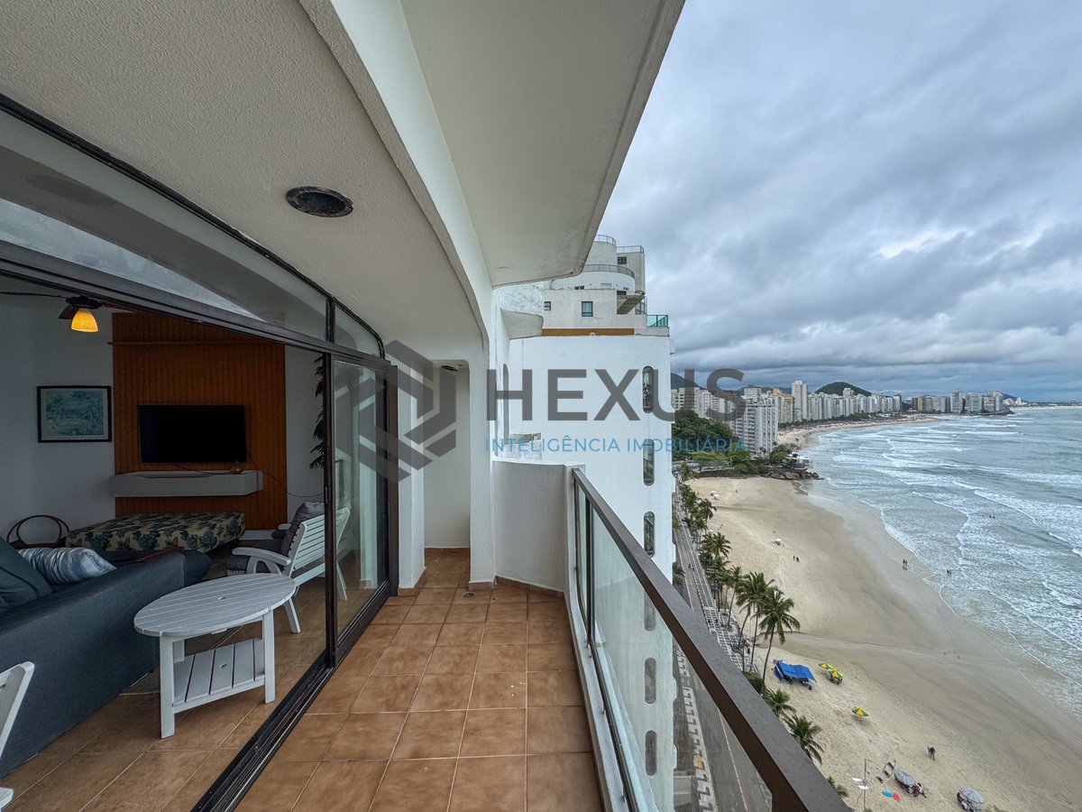 Foto 14 de Apartamento frente mar com varanda vista mar na Praia das Asturias, Guaruja