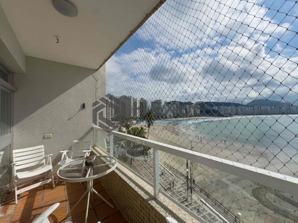 Foto 3 de Apartamento frente mar com varanda vista mar na Praia das Asturias, Guaruja