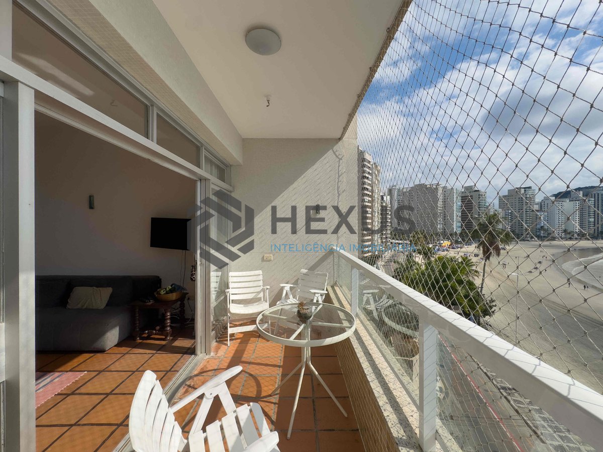 Foto 5 de Apartamento frente mar com varanda vista mar na Praia das Asturias, Guaruja