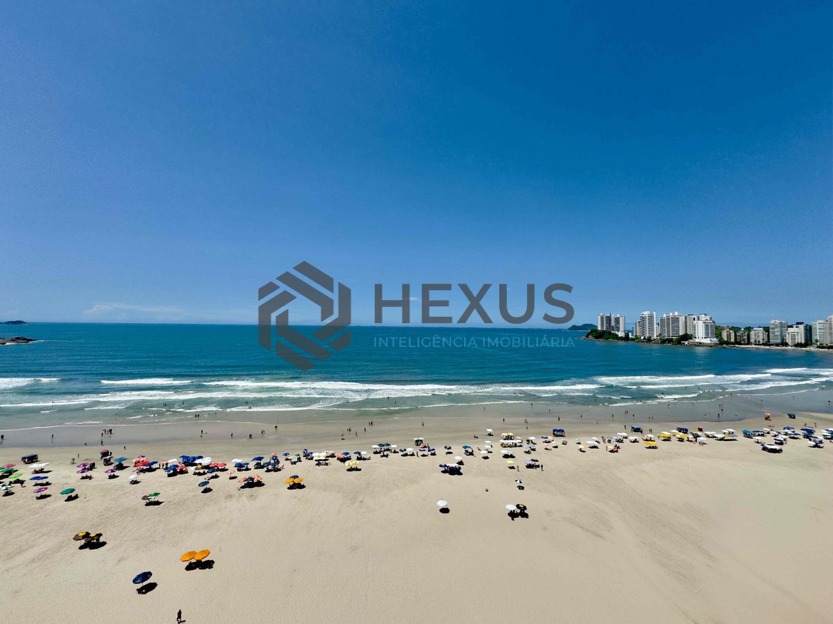 Foto 13 de Apartamento frente mar com varanda e vista na Praia das Pitangueiras, Guaruja