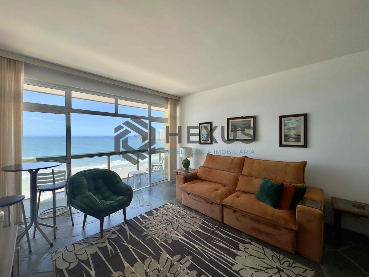 Foto 7 de Apartamento frente mar com varanda e vista na Praia das Pitangueiras, Guaruja