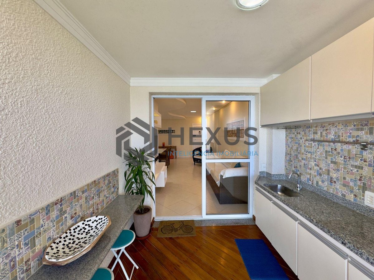Foto 6 de Apartamento com varanda gourmet, vista mar, lazer a uma quadra da Praia do Tombo - 3 Quartos (1 Suíte), 2 Vagas, Guaruja SP | Hexus Inteligência Imobiliária