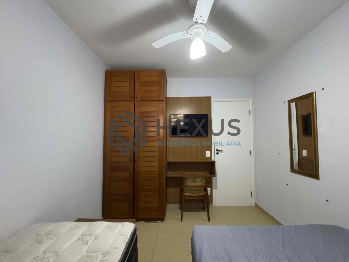 Foto 17 de Apartamento com varanda, vista mar, quadra mar, lazer, Praia das Pitangueiras, Guaruja | Hexus Inteligência Imobiliária