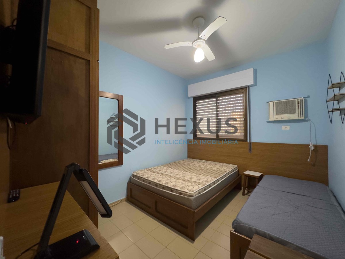 Foto 18 de Apartamento com varanda, vista mar, quadra mar, lazer, Praia das Pitangueiras, Guaruja | Hexus Inteligência Imobiliária