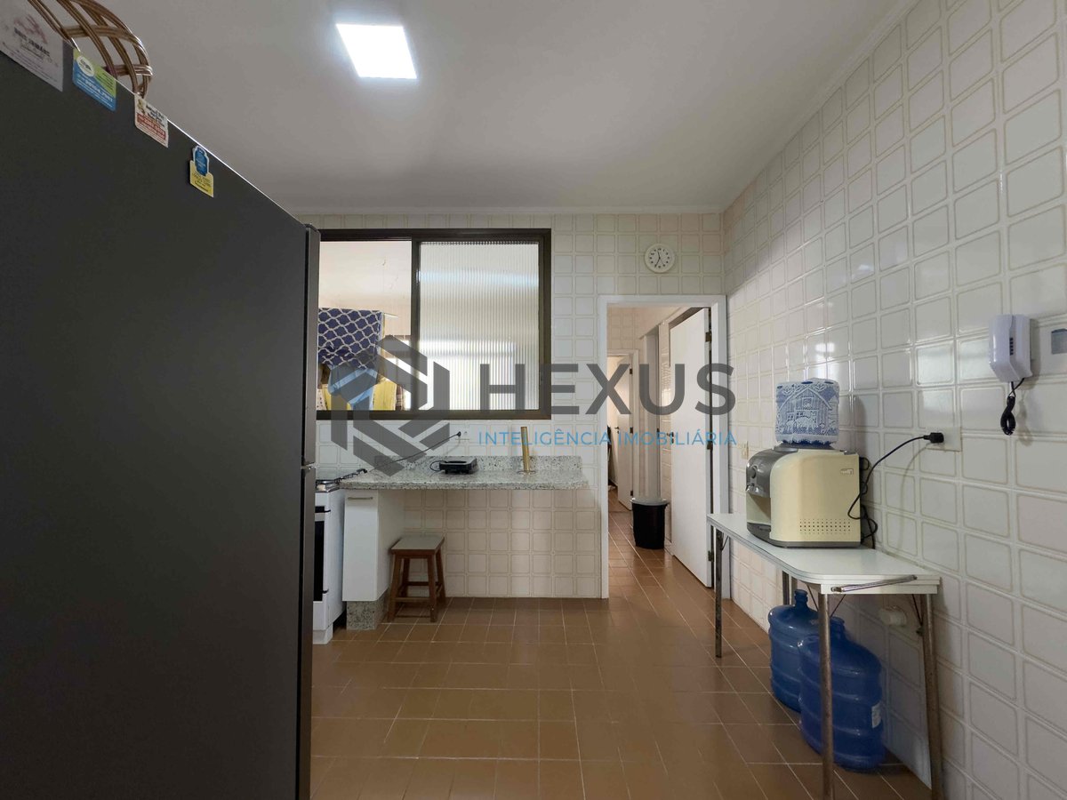 Foto 23 de Apartamento com varanda, vista mar, quadra mar, lazer, Praia das Pitangueiras, Guaruja | Hexus Inteligência Imobiliária