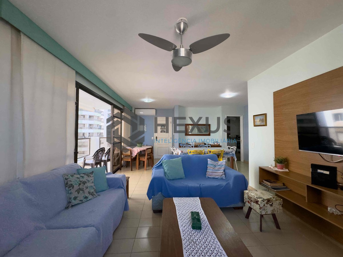 Foto 4 de Apartamento com varanda, vista mar, quadra mar, lazer, Praia das Pitangueiras, Guaruja | Hexus Inteligência Imobiliária