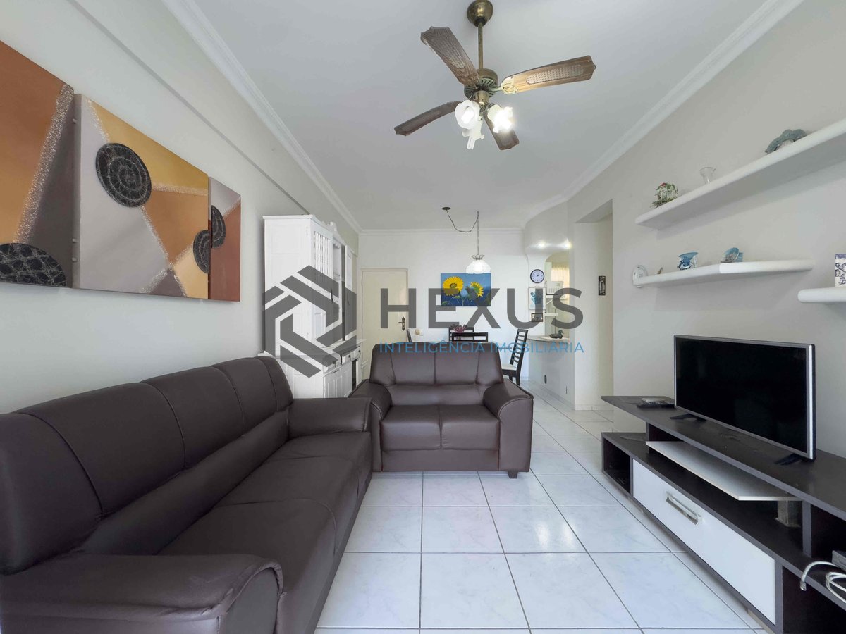 Foto 6 de Apartamento com varanda e vista mar a uma quadra da Praia das Pitangueiras de 3 quartos, 1 vaga, Guarujá-SP.