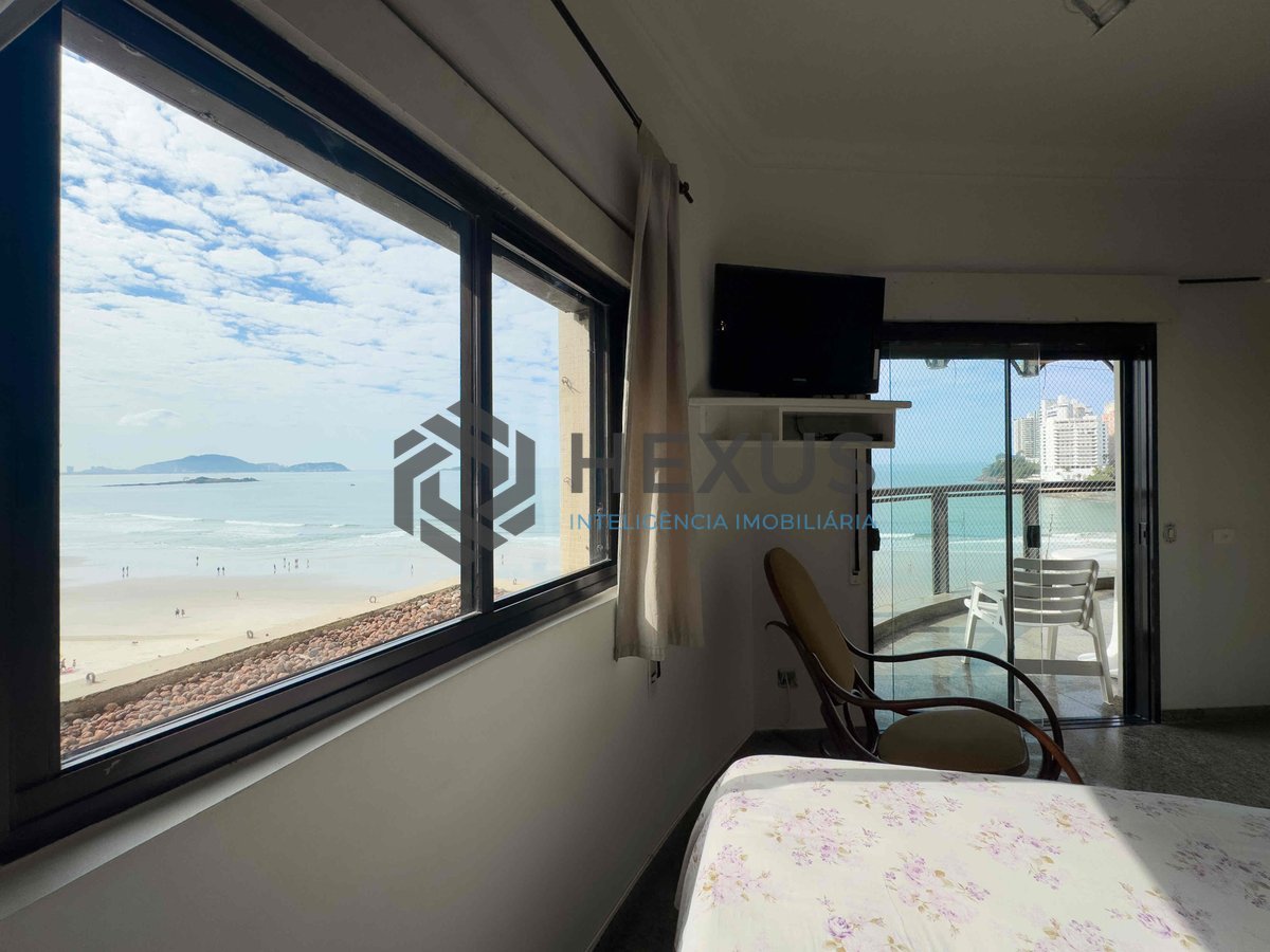 Foto 21 de Apartamento frente mar com varanda gourmet vista mar e lazer na Praia das Asturias, Guaruja