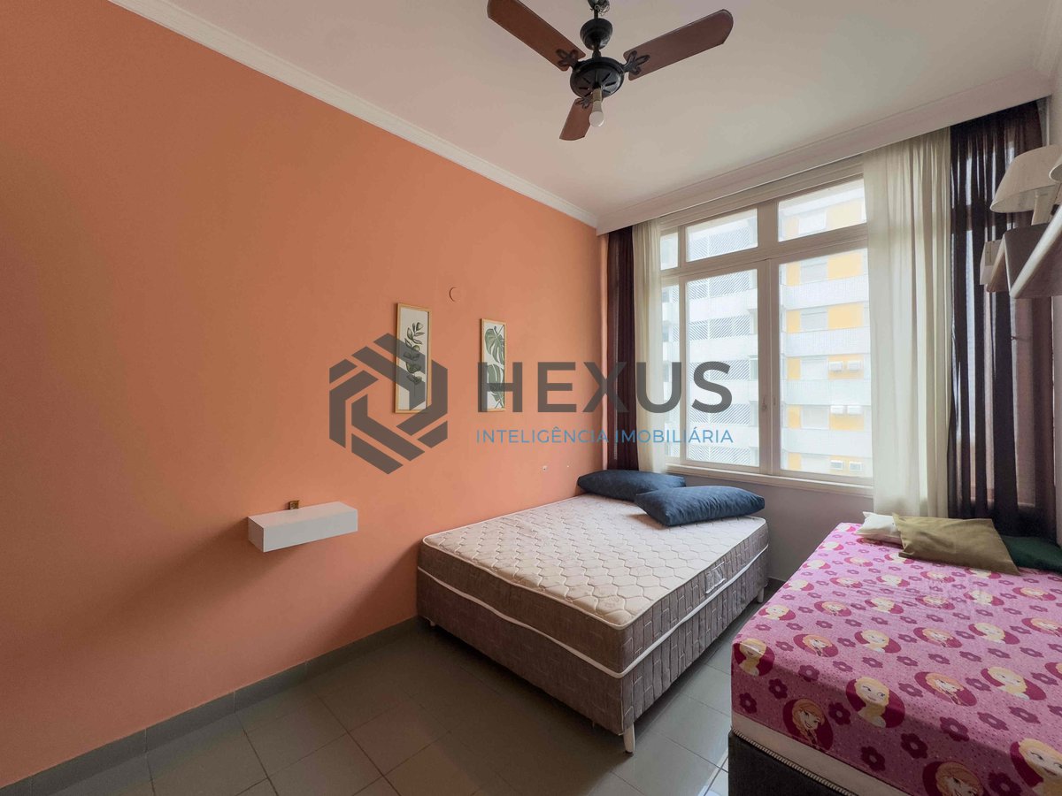 Foto 10 de Apartamento com vista livre a uma quadra da Praia das Pitangueiras de 1 quarto (1 suíte), Guarujá-SP.