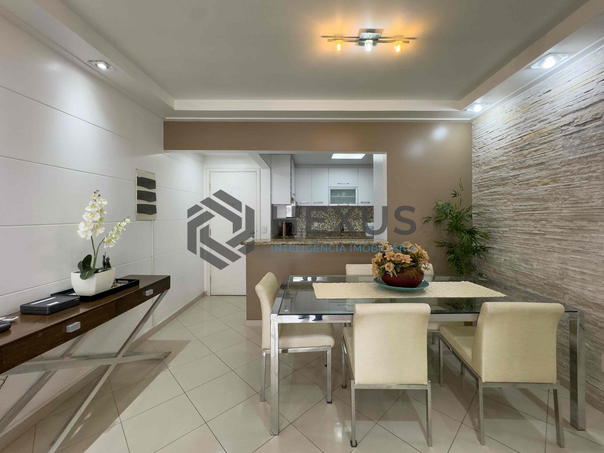 Foto 6 de Apartamento com varanda em prédio novo com lazer a uma quadra da Praia das Pitangueiras de 3 quartos (1 suíte) com 2 vagas, Guarujá-SP