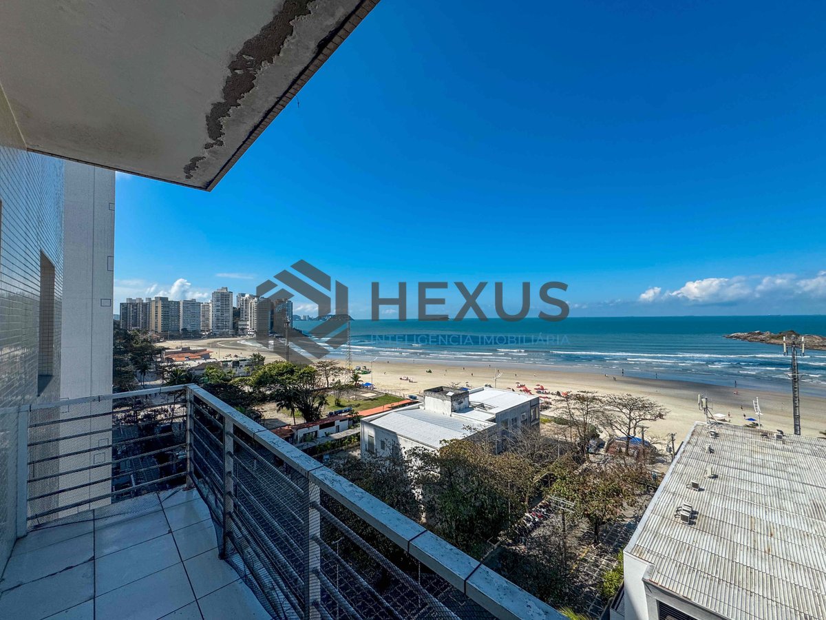 Foto 7 de Apartamento frente mar com varanda e vista mar na Praia das Pitangueiras, Guaruja