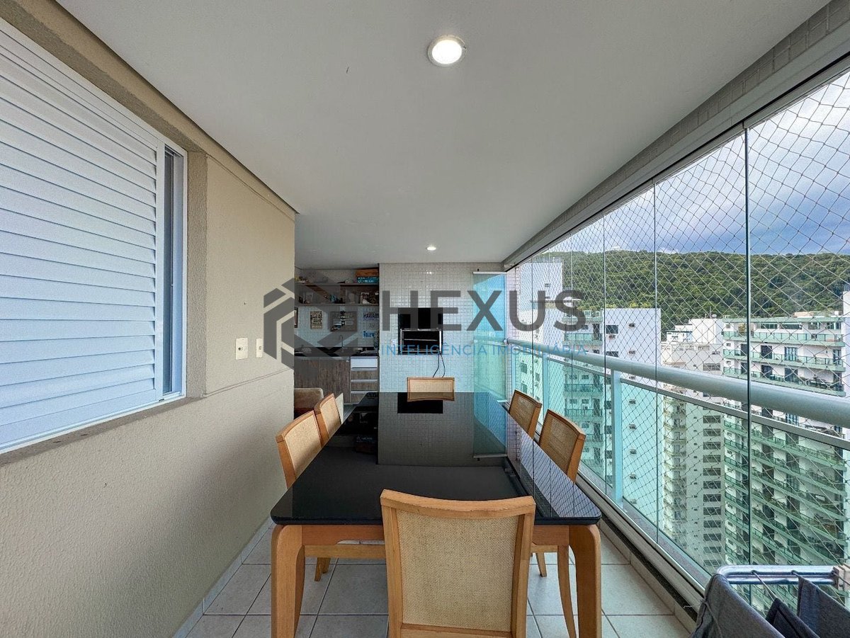 Foto 9 de Apartamento com varanda gourmet vista mar e lazer na Praia das Pitangueiras, Guaruja