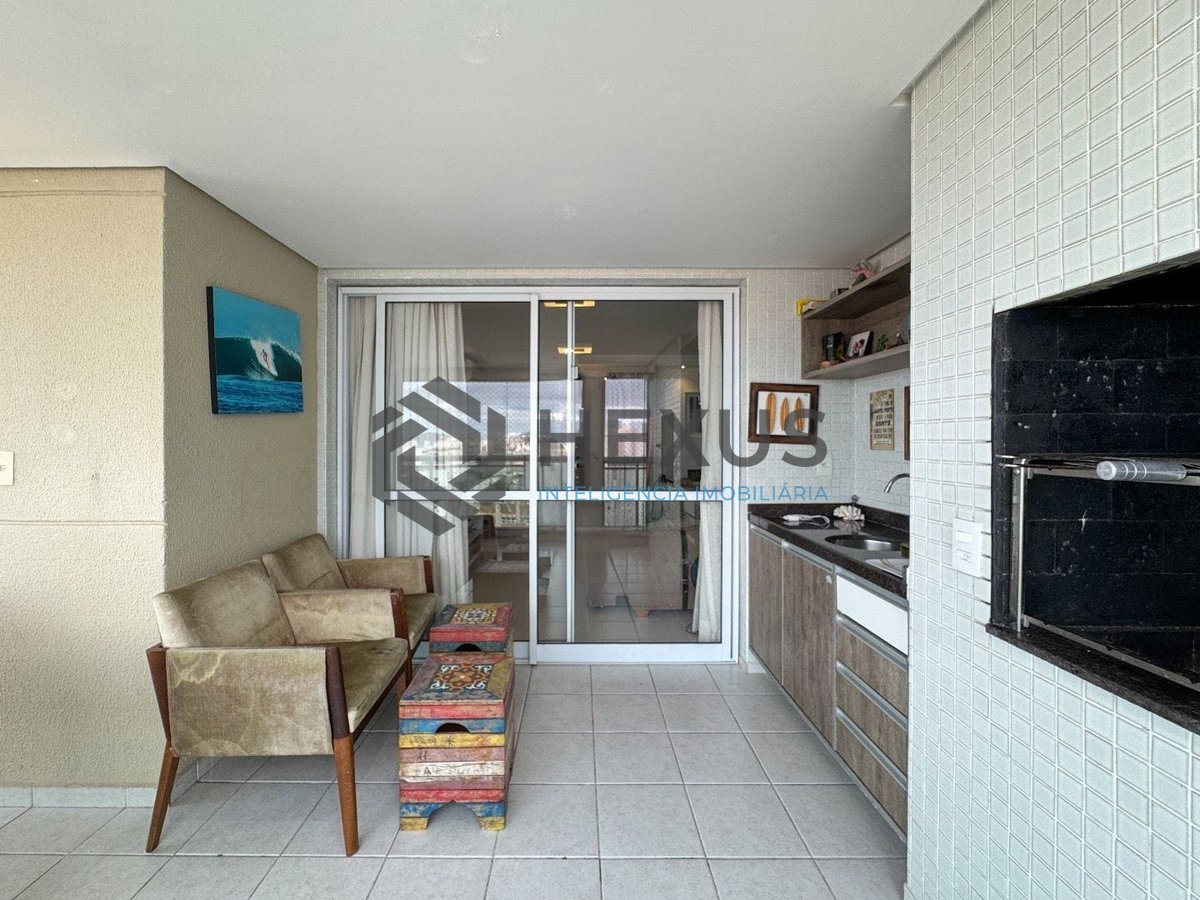 Foto 10 de Apartamento com varanda gourmet vista mar e lazer na Praia das Pitangueiras, Guaruja
