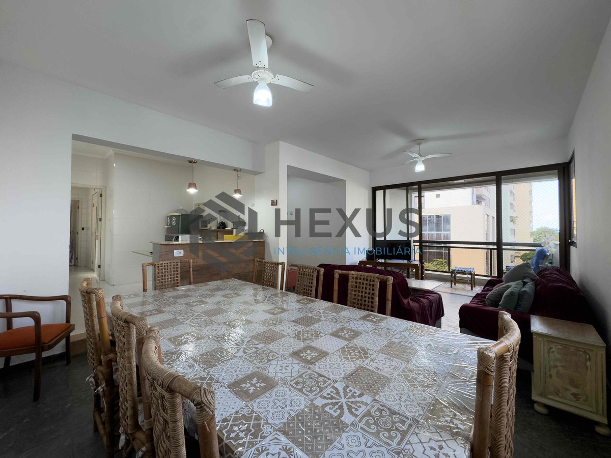 Foto 4 de Apartamento com varanda vista mar a 2 quadras da praia na região da Barra Funda da Praia das Pitangueiras, Guarujá