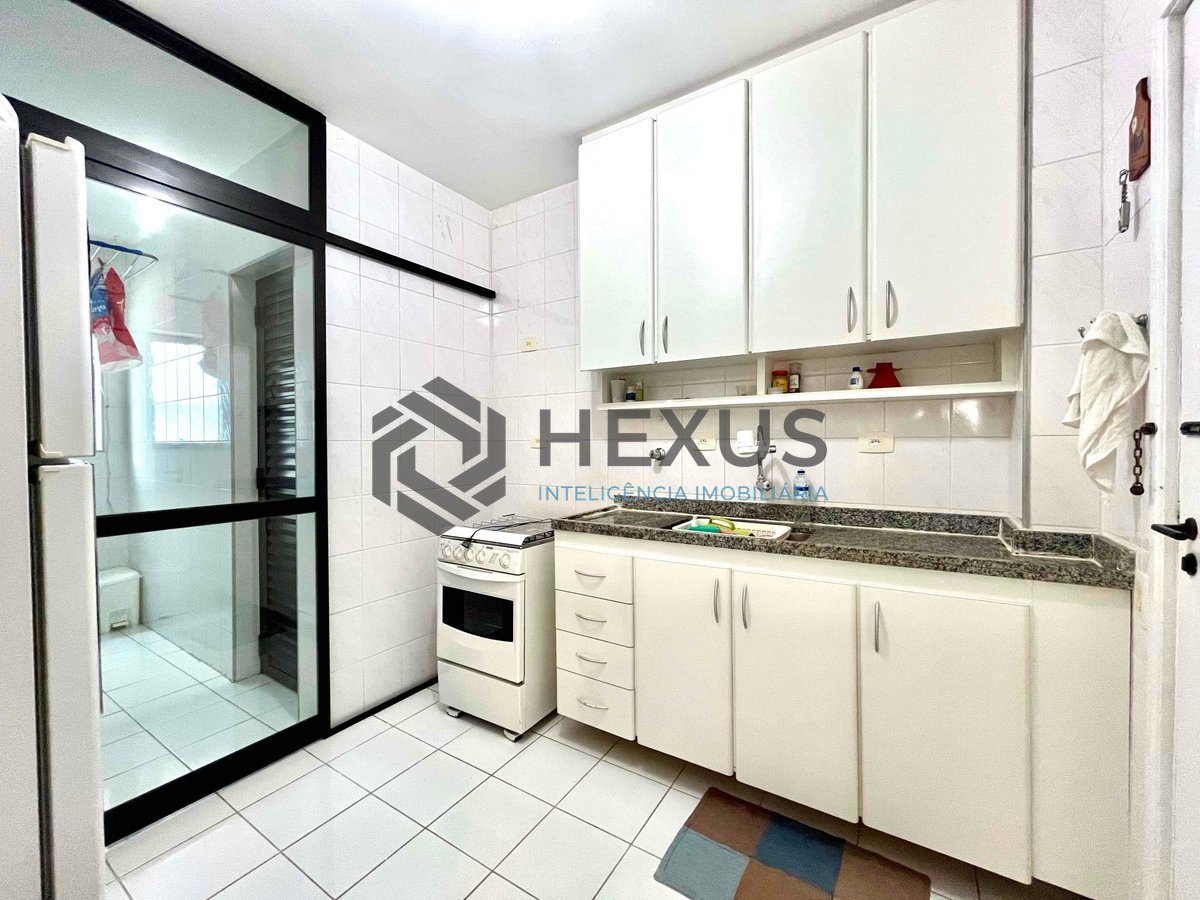 Foto 19 de Apartamento com varanda e lazer na quadra mar da Praia das Pitangueiras, Guarujá-SP - 3 Quartos (1 Suíte), 2 Vagas | Hexus Inteligência Imobiliária