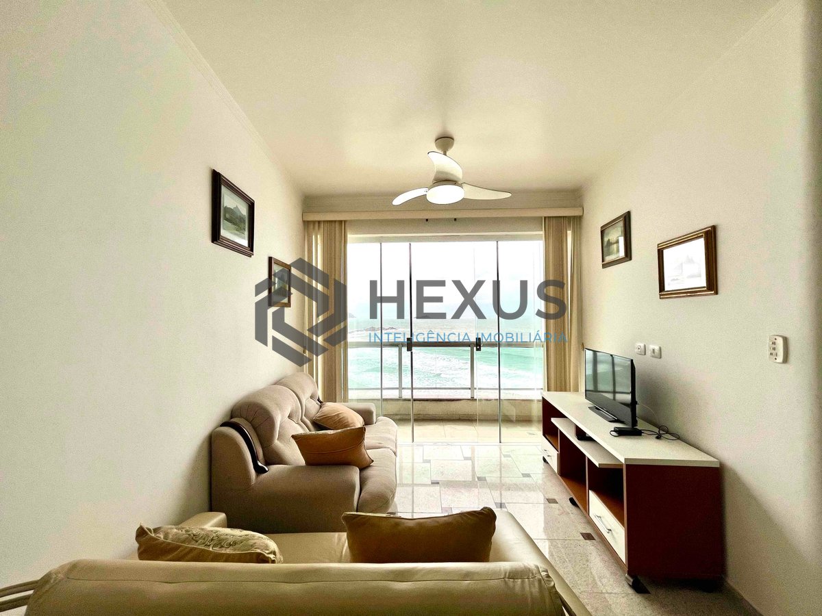 Foto 5 de Apartamento frente mar com varanda vista mar na Praia das Pitangueiras, Guaruja