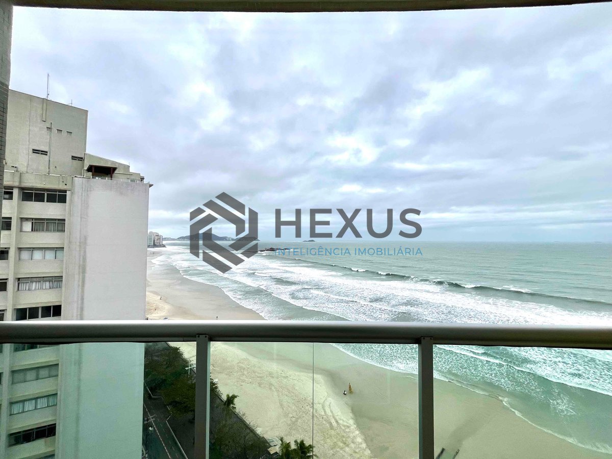 Foto 10 de Apartamento frente mar com varanda vista mar na Praia das Pitangueiras, Guaruja
