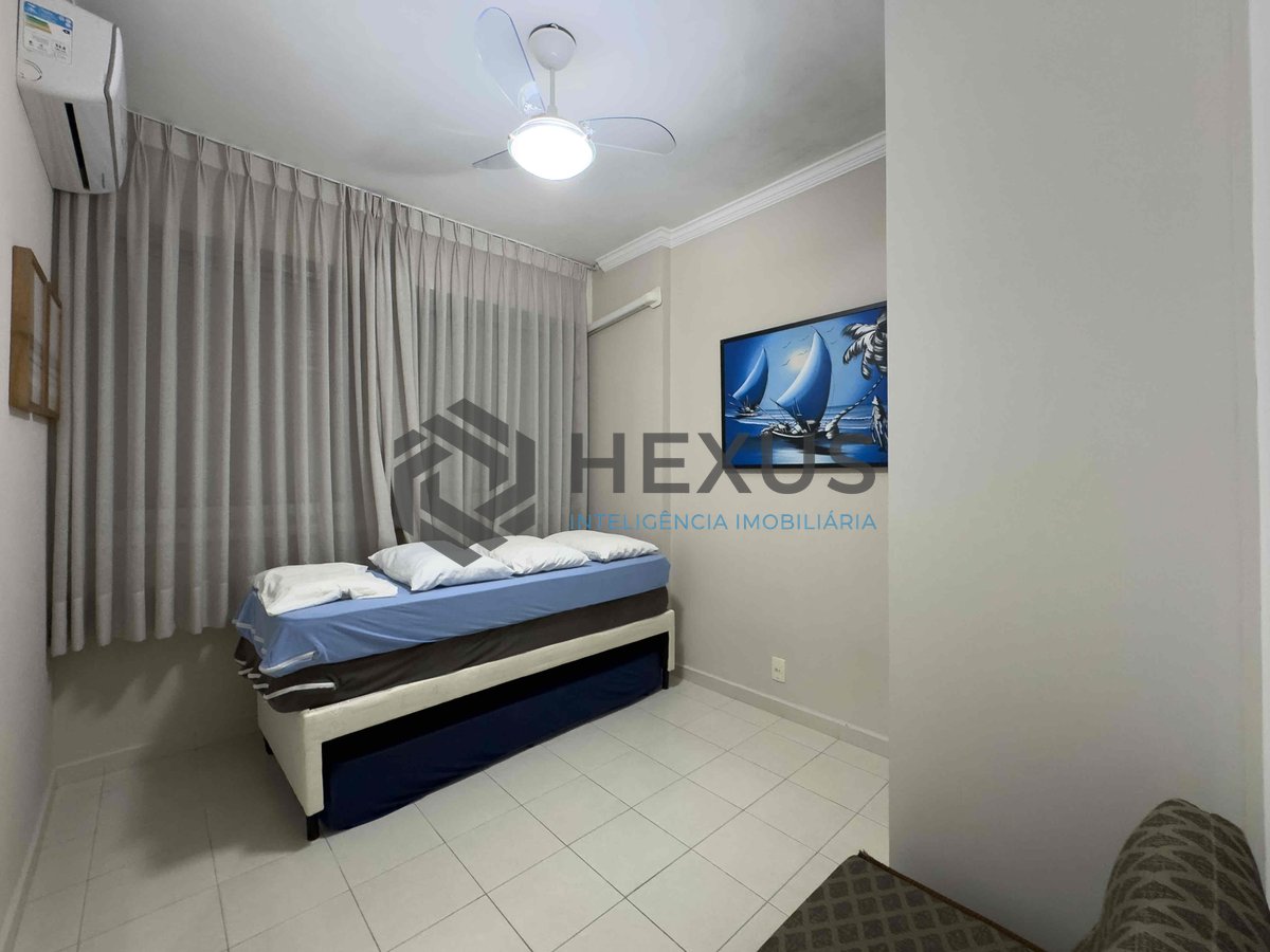Foto 12 de Apartamento com varanda, reformado, vista mar a uma quadra da Praia das Pitangueiras, Guarujá-SP - 2 Quartos (1 Suíte), 1 Vaga | Hexus Inteligência Imobiliária