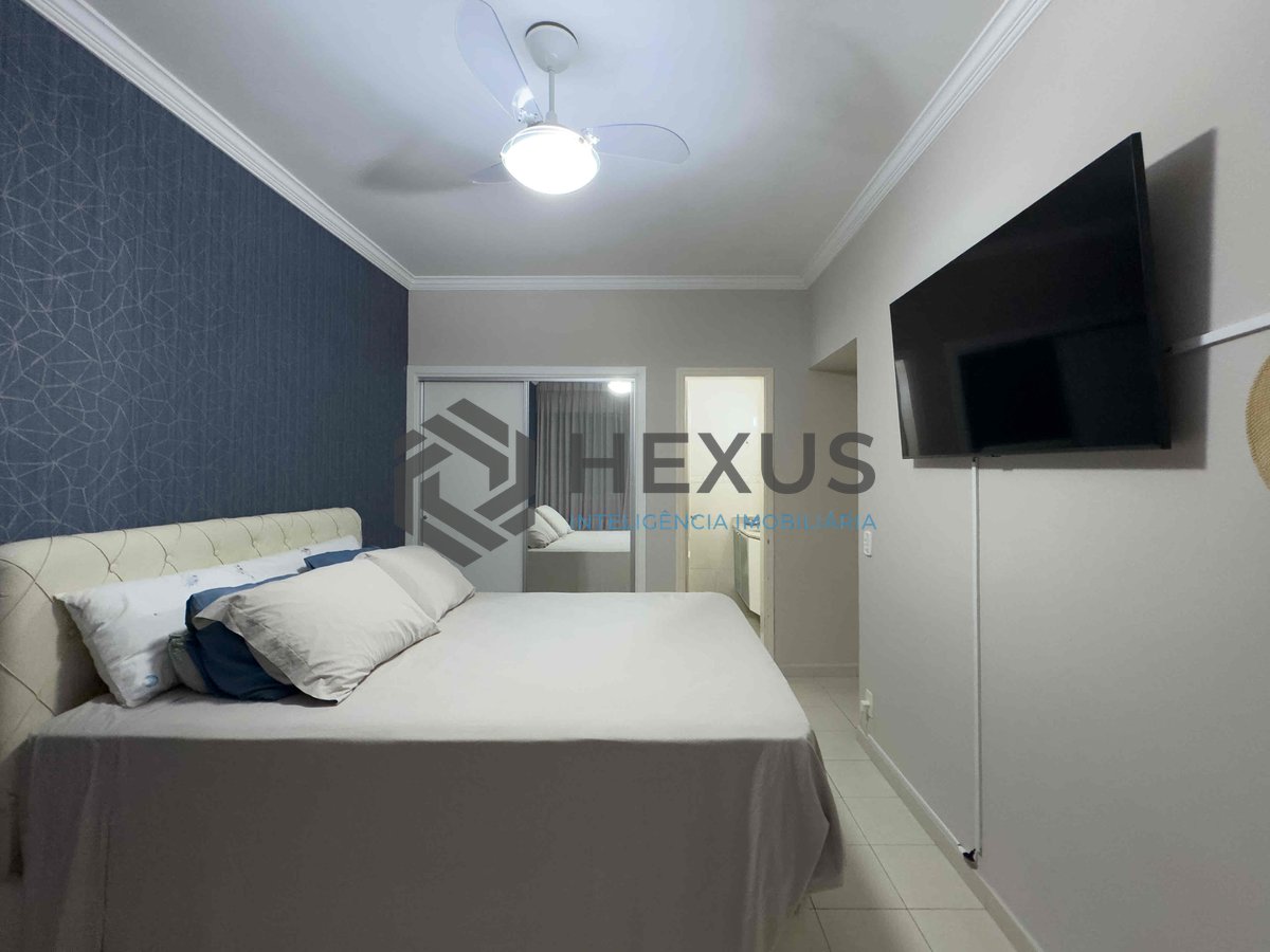 Foto 20 de Apartamento com varanda, reformado, vista mar a uma quadra da Praia das Pitangueiras, Guarujá-SP - 2 Quartos (1 Suíte), 1 Vaga | Hexus Inteligência Imobiliária