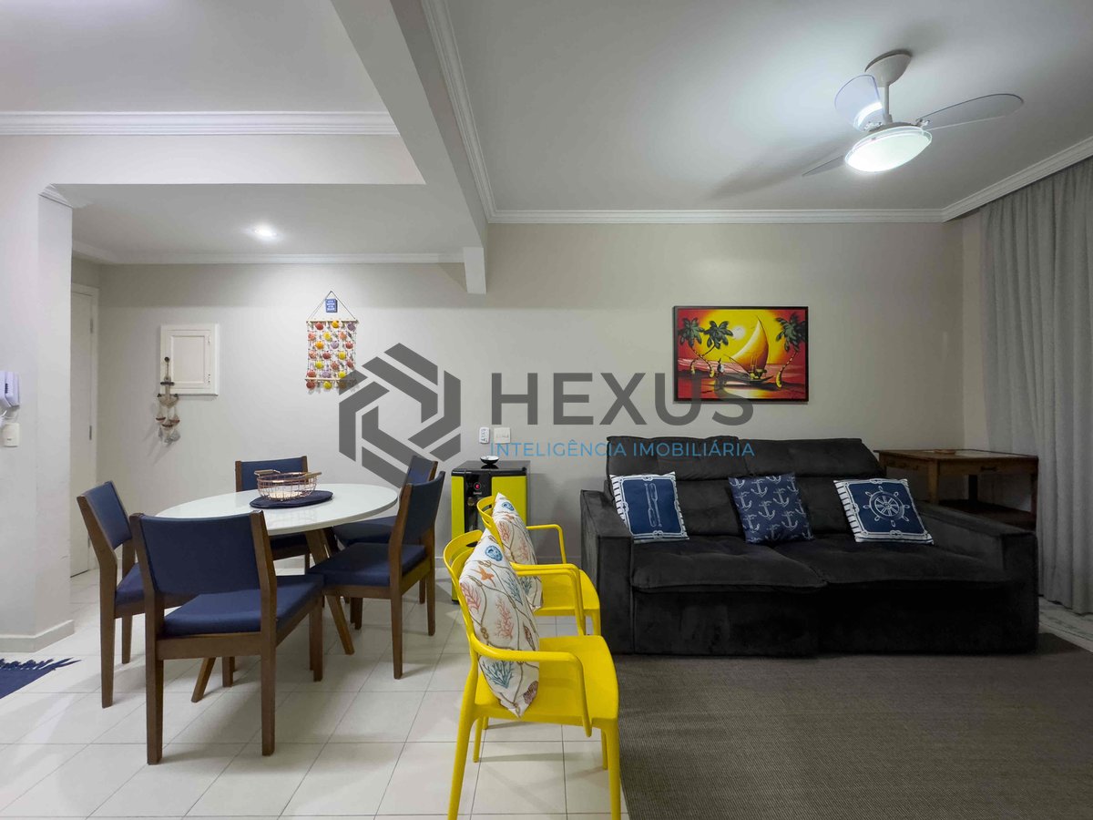 Foto 10 de Apartamento com varanda, reformado, vista mar a uma quadra da Praia das Pitangueiras, Guarujá-SP - 2 Quartos (1 Suíte), 1 Vaga | Hexus Inteligência Imobiliária