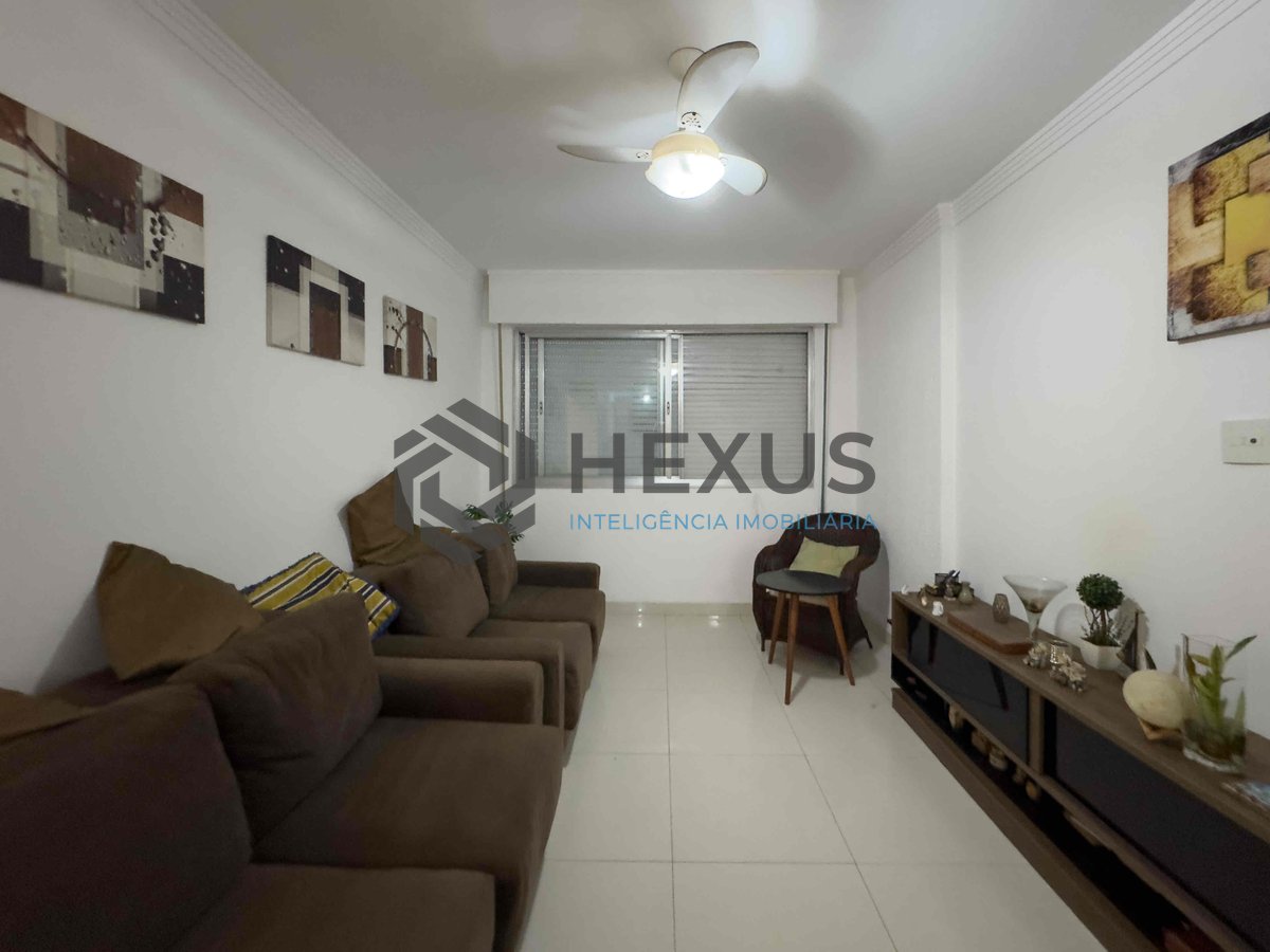 Foto 6 de Apartamento a uma quadra da Praia das Pitangueiras, Guarujá-SP - 2 Quartos (1 Suíte) | Hexus Inteligência Imobiliária