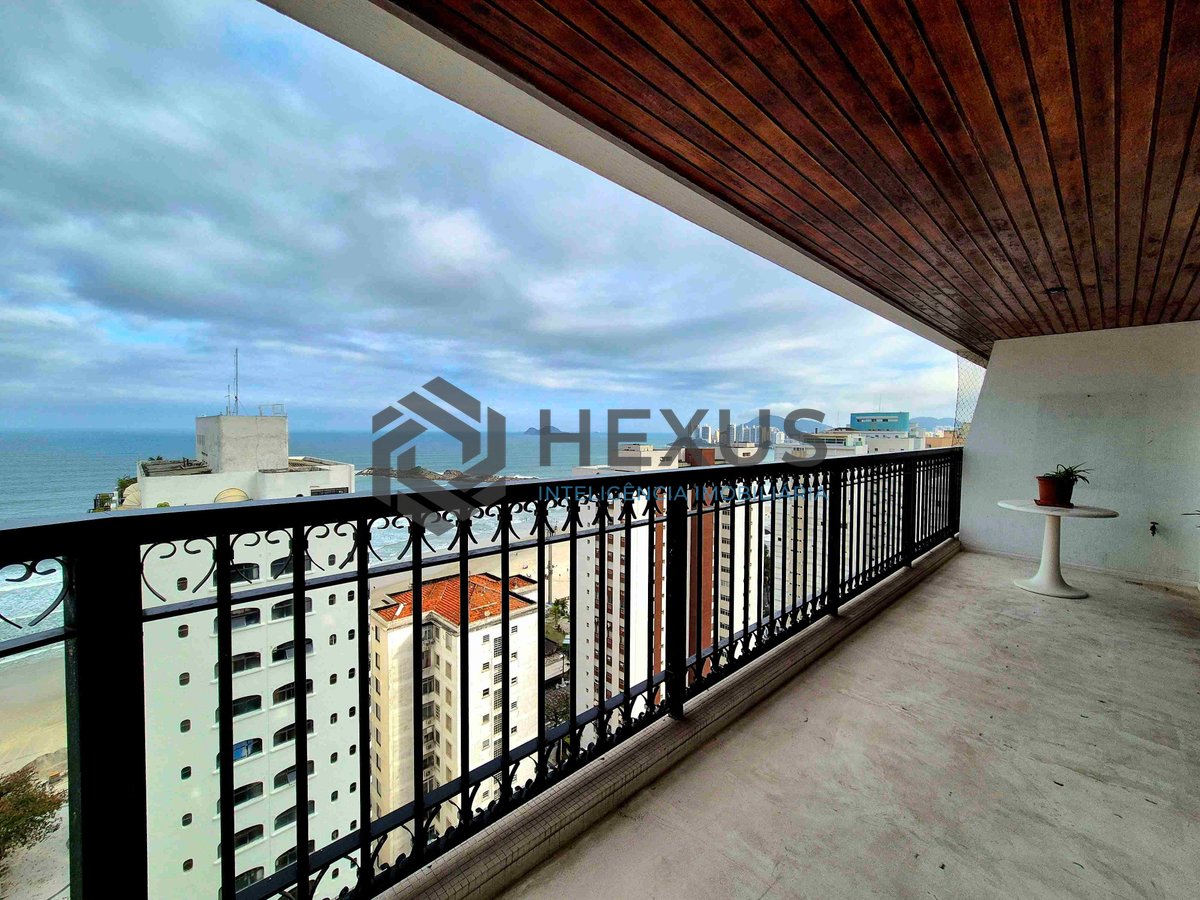Foto 8 de Apartamento com varanda, vista mar, Praia das Pitangueiras, Guaruja | Hexus