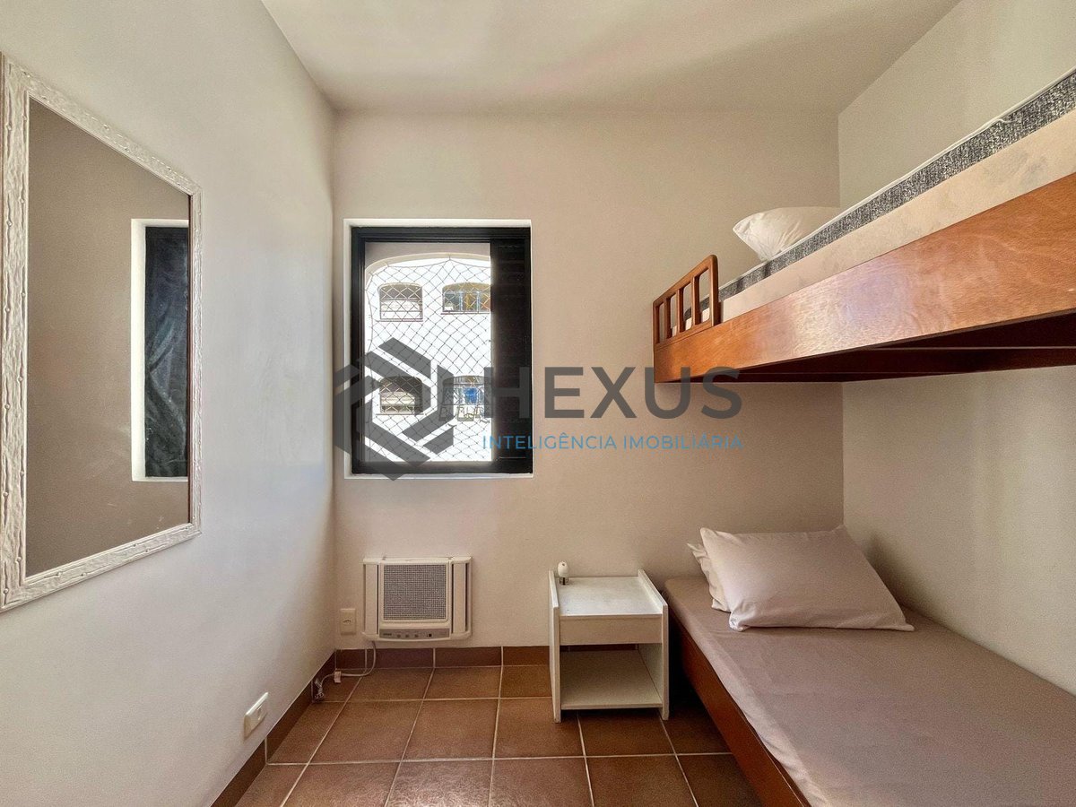 Foto 13 de Apartamento com varanda, lazer e vista livre a uma quadra da Praia das Pitangueiras, Guaruja | Hexus