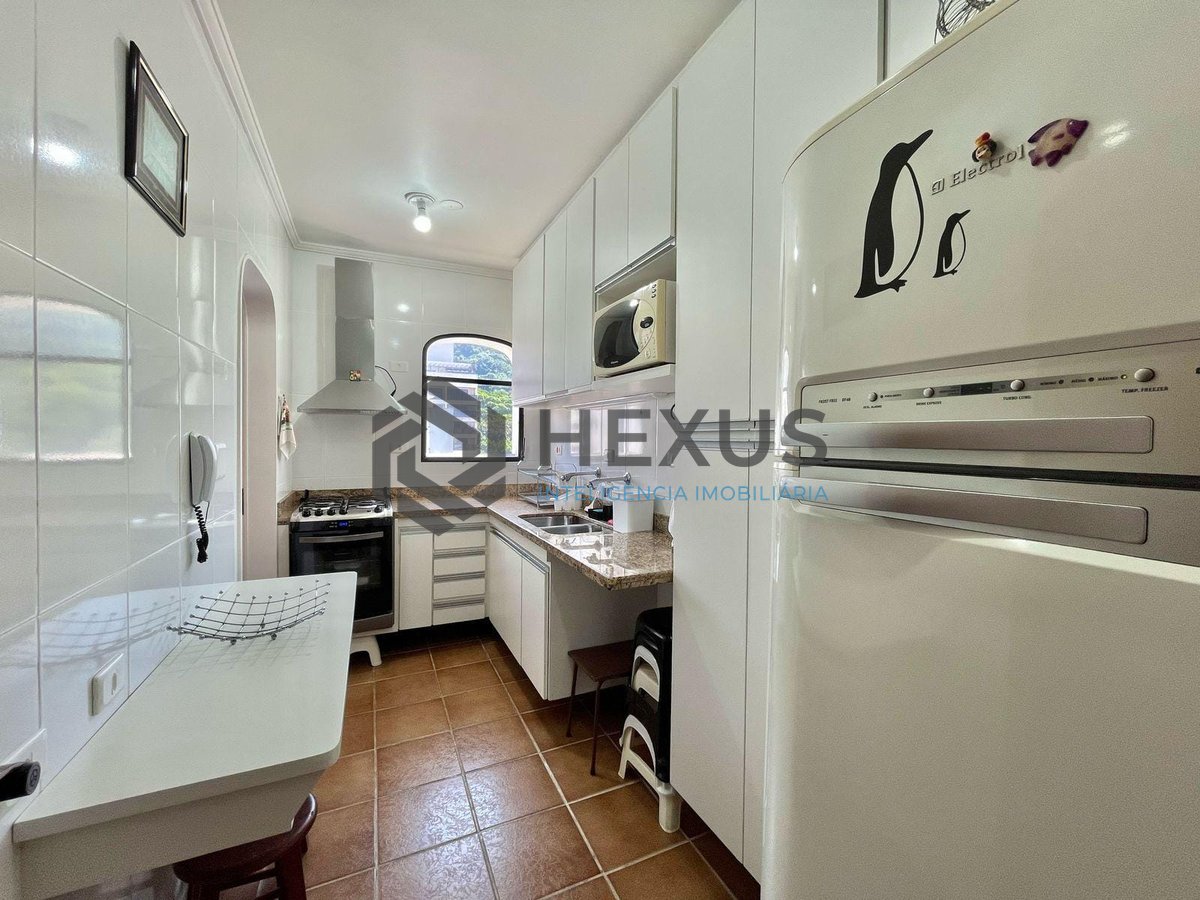 Foto 22 de Apartamento com varanda, lazer e vista livre a uma quadra da Praia das Pitangueiras, Guaruja | Hexus
