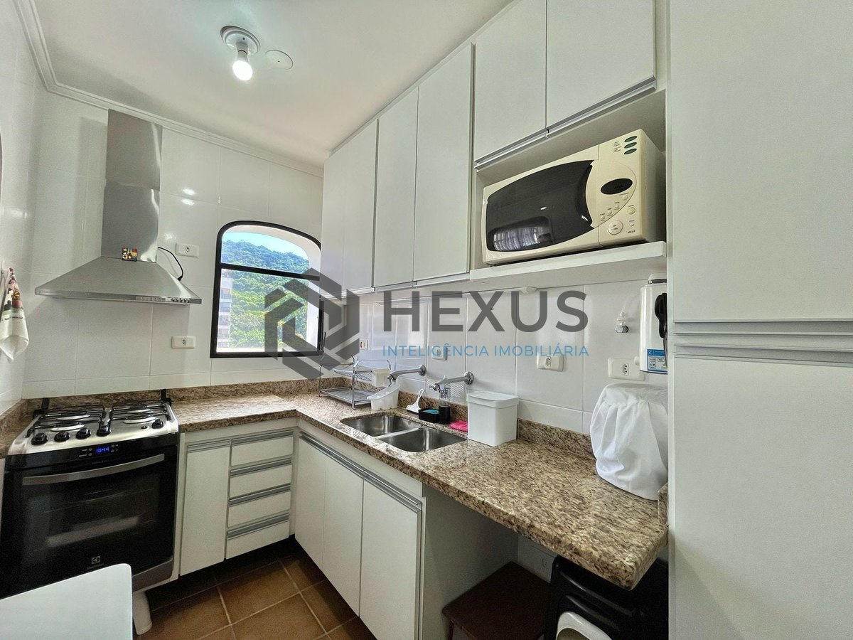 Foto 25 de Apartamento com varanda, lazer e vista livre a uma quadra da Praia das Pitangueiras, Guaruja | Hexus