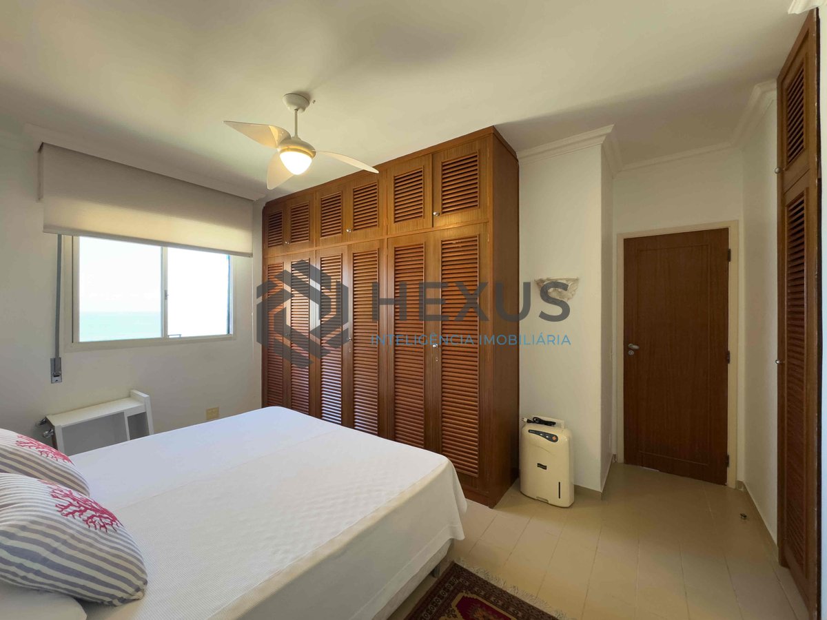 Foto 10 de Apartamento com varanda, vista mar, quadra mar, lazer, Praia das Pitangueiras, Guaruja | Hexus Inteligência Imobiliária