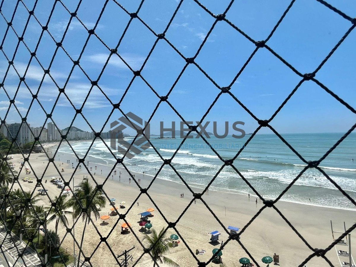 Foto 3 de Apartamento frente mar com varanda vista mar e lazer na Praia das Asturias, Guaruja