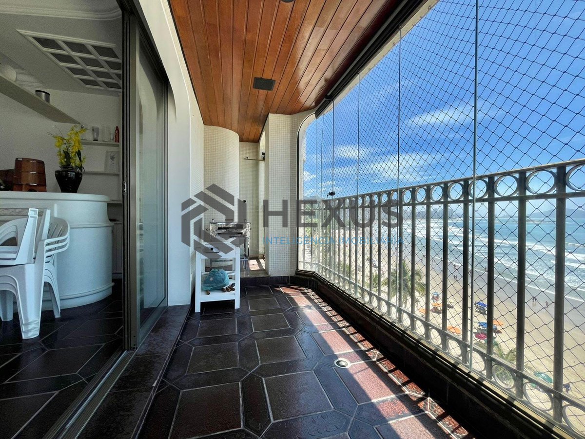 Foto 6 de Apartamento frente mar com varanda vista mar e lazer na Praia das Asturias, Guaruja
