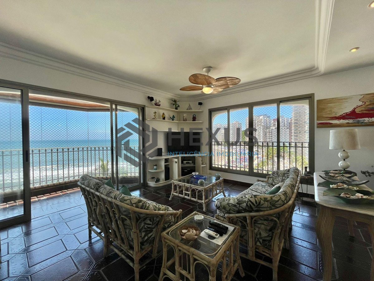 Foto 10 de Apartamento frente mar com varanda vista mar e lazer na Praia das Asturias, Guaruja