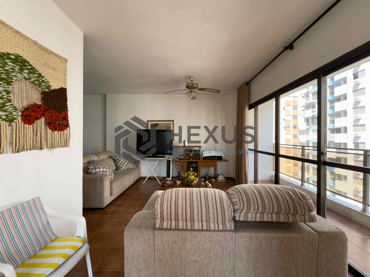 Foto 4 de Apartamento com varanda, vista mar e lazer na Praia das Pitangueiras, Guaruja | Hexus
