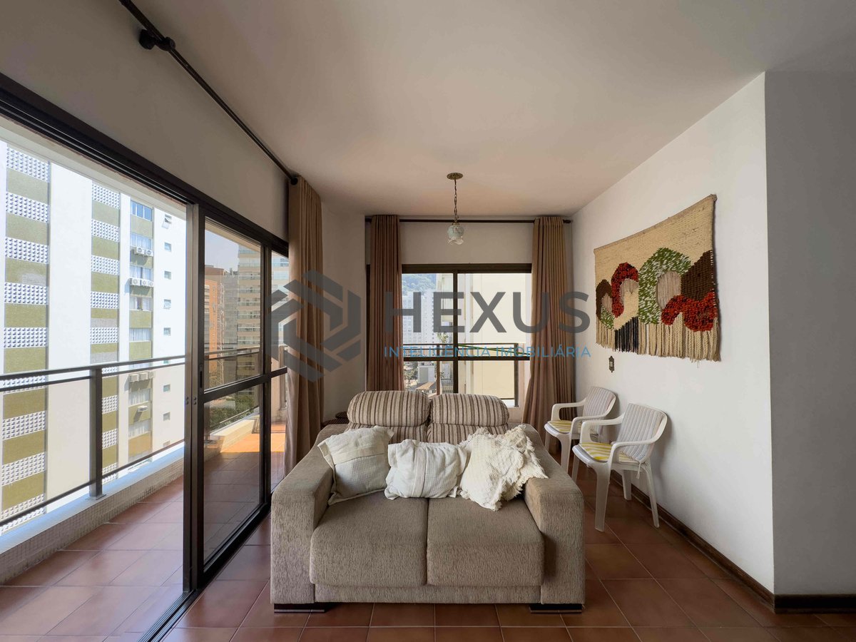 Foto 5 de Apartamento com varanda, vista mar e lazer na Praia das Pitangueiras, Guaruja | Hexus