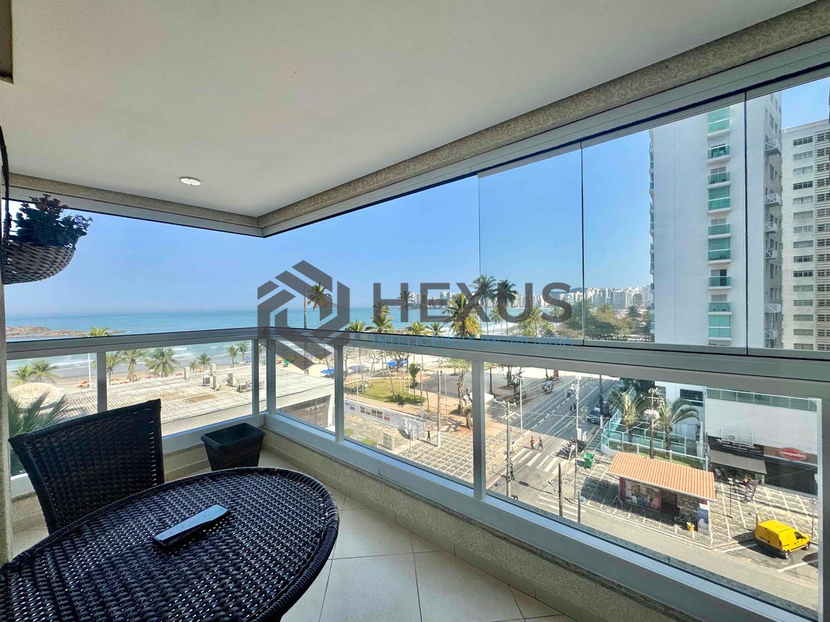 Foto 11 de Apartamento frente mar com varanda gourmet e lazer na Praia das Pitangueiras, Guaruja