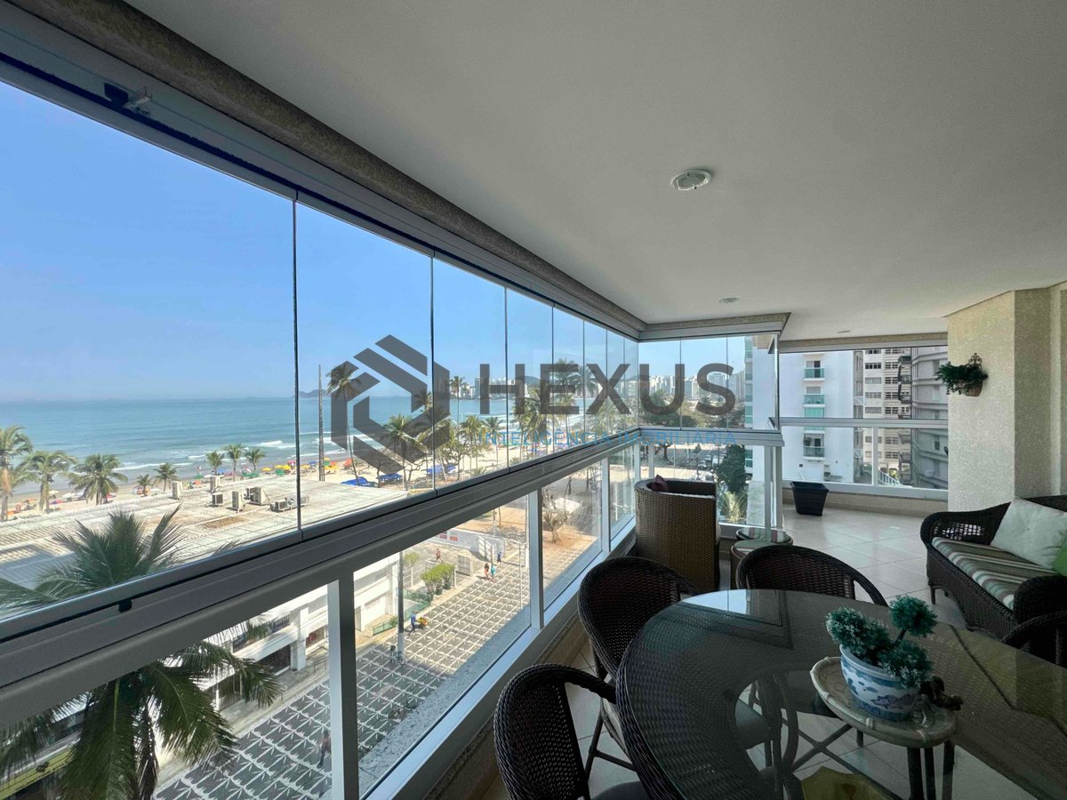 Foto 15 de Apartamento frente mar com varanda gourmet e lazer na Praia das Pitangueiras, Guaruja