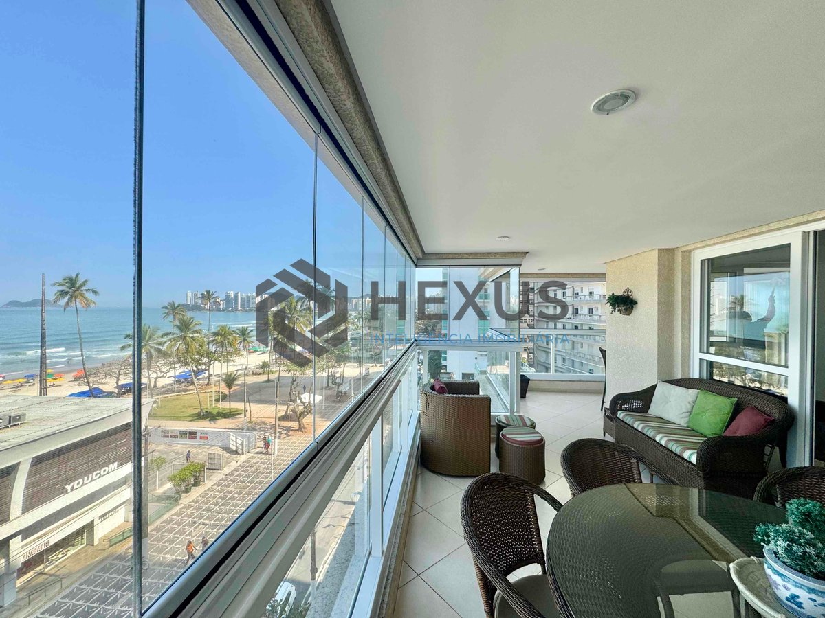 Foto 16 de Apartamento frente mar com varanda gourmet e lazer na Praia das Pitangueiras, Guaruja