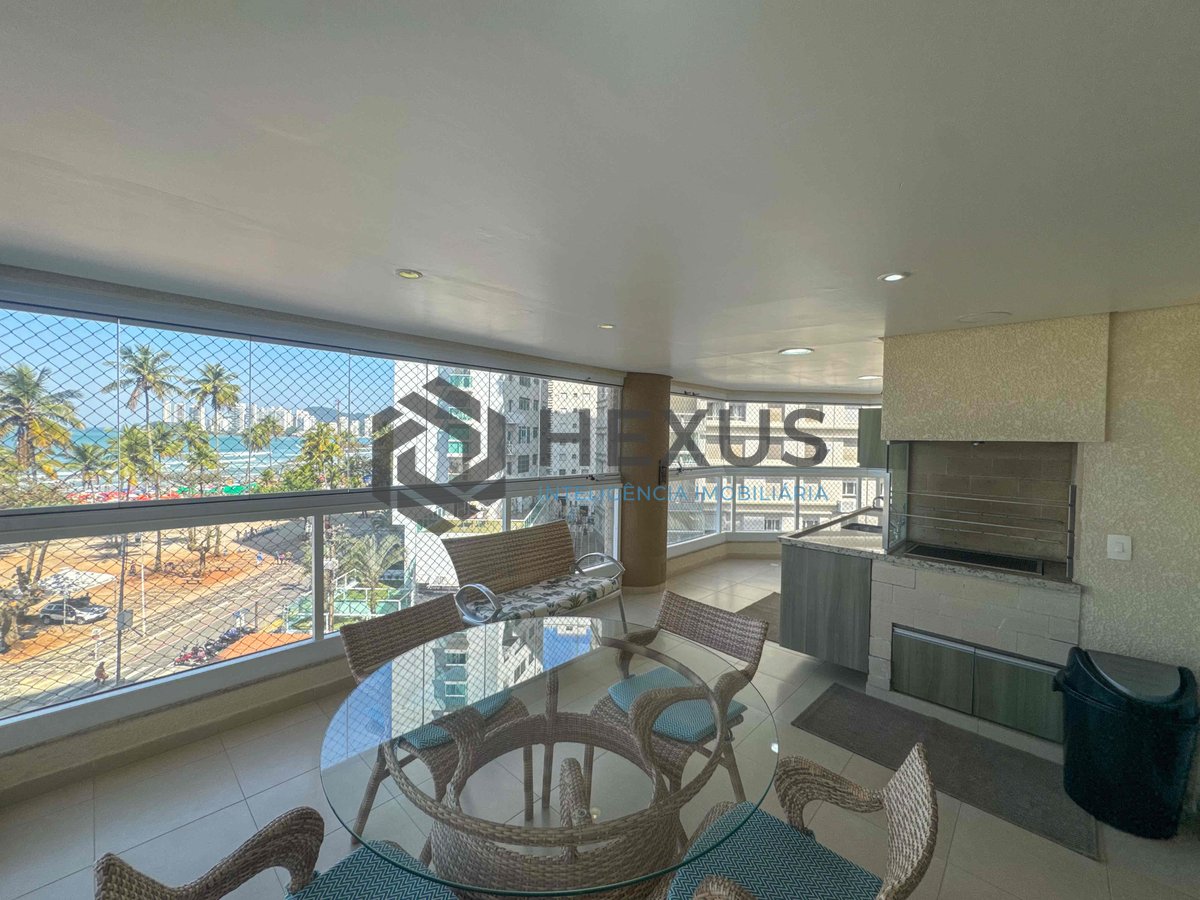 Foto 14 de Apartamento frente mar reformado com varanda gourmet vista mar e lazer na Praia das Pitangueiras, Guaruja