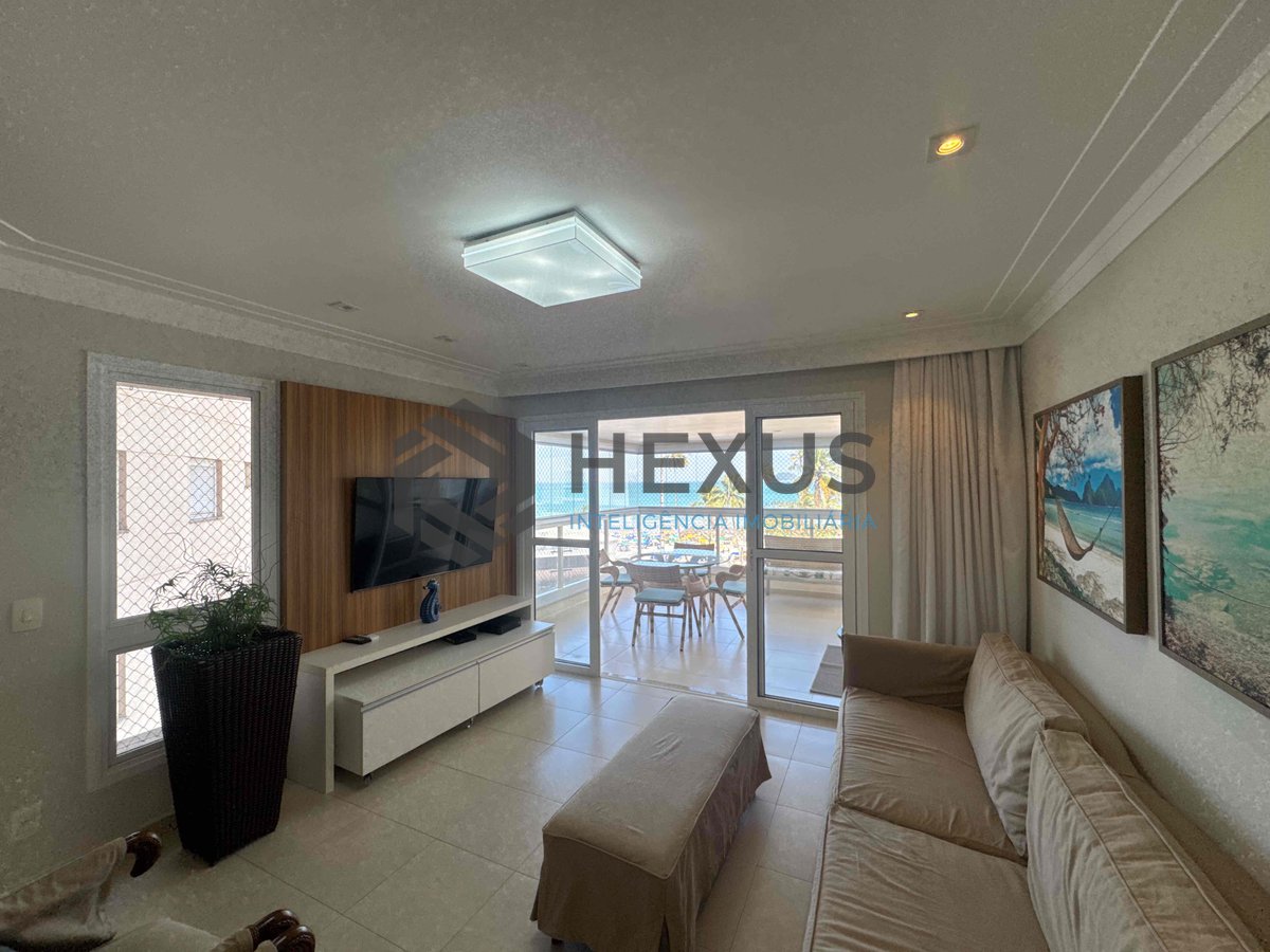 Foto 20 de Apartamento frente mar reformado com varanda gourmet vista mar e lazer na Praia das Pitangueiras, Guaruja
