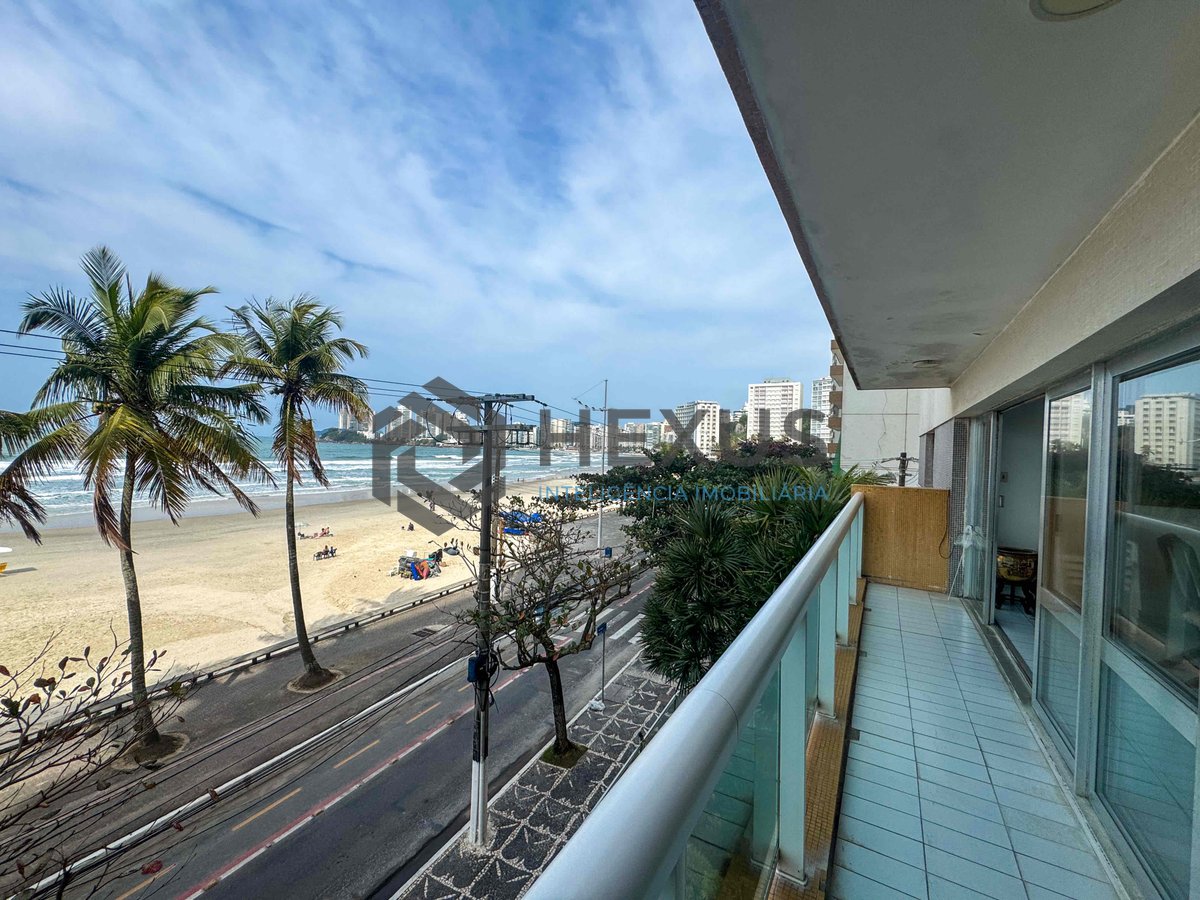 Foto 9 de Apartamento frente mar com varanda vista mar na Praia das Pitangueiras, Guaruja