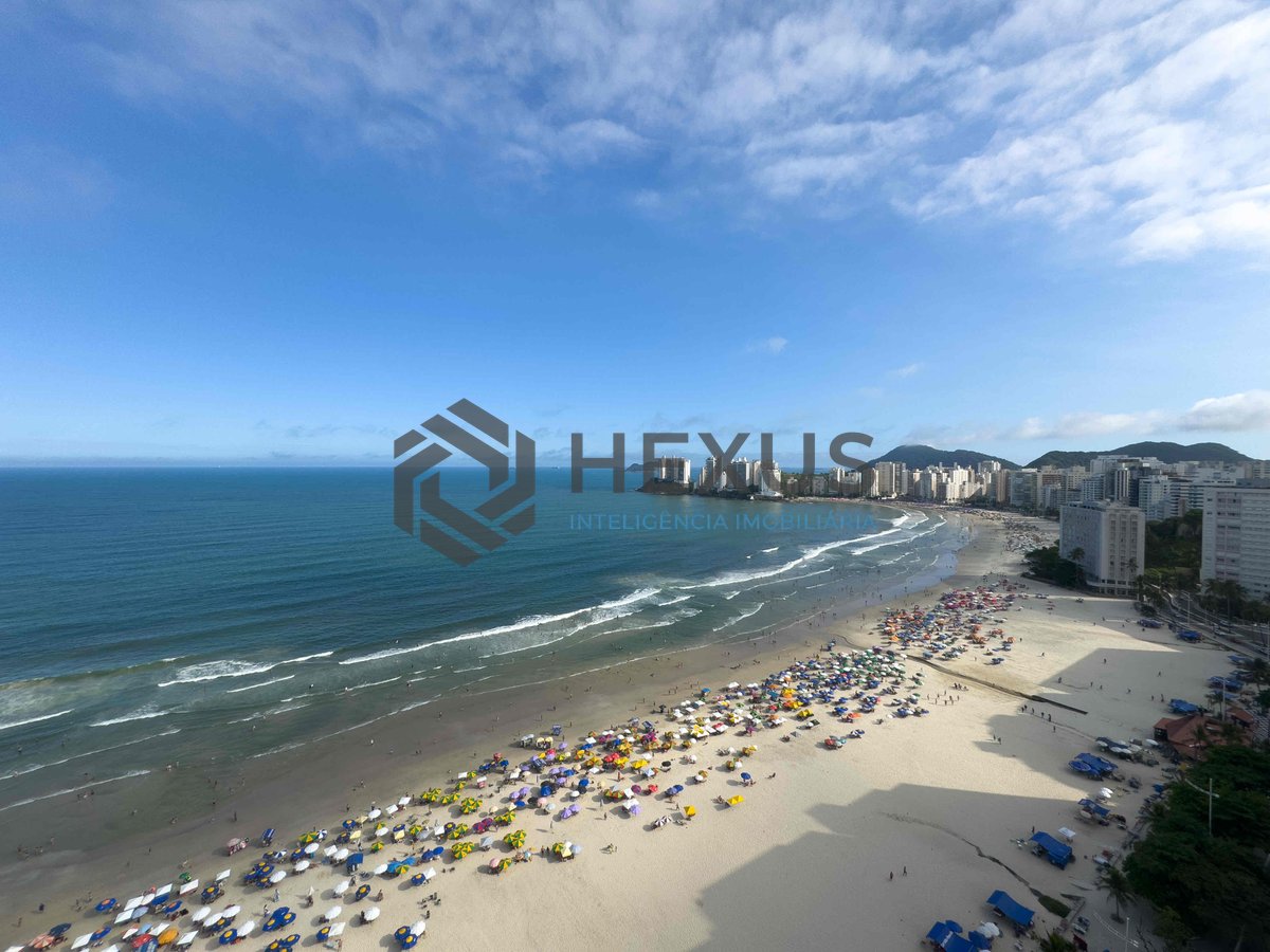 Foto 13 de Apartamento reformado frente mar com varanda na Praia das Pitangueiras, Guaruja