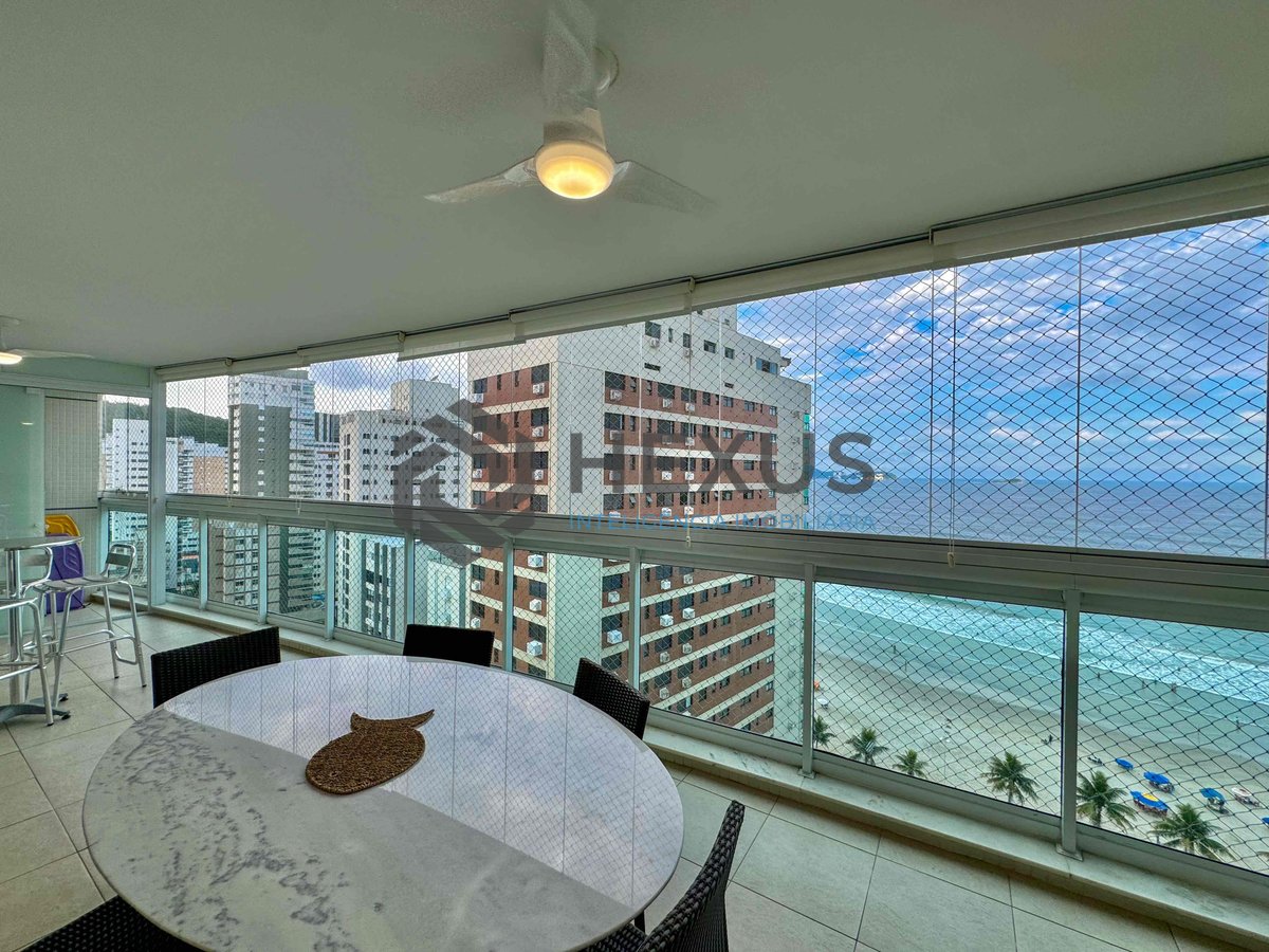 Foto 9 de Apartamento frente mar com varanda gourmet vista mar e lazer na Praia das Asturias, Guaruja