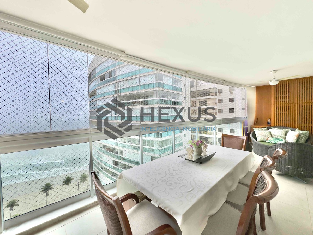 Foto 2 de Apartamento frente mar com varanda gourmet vista mar e lazer na Praia das Asturias, Guaruja