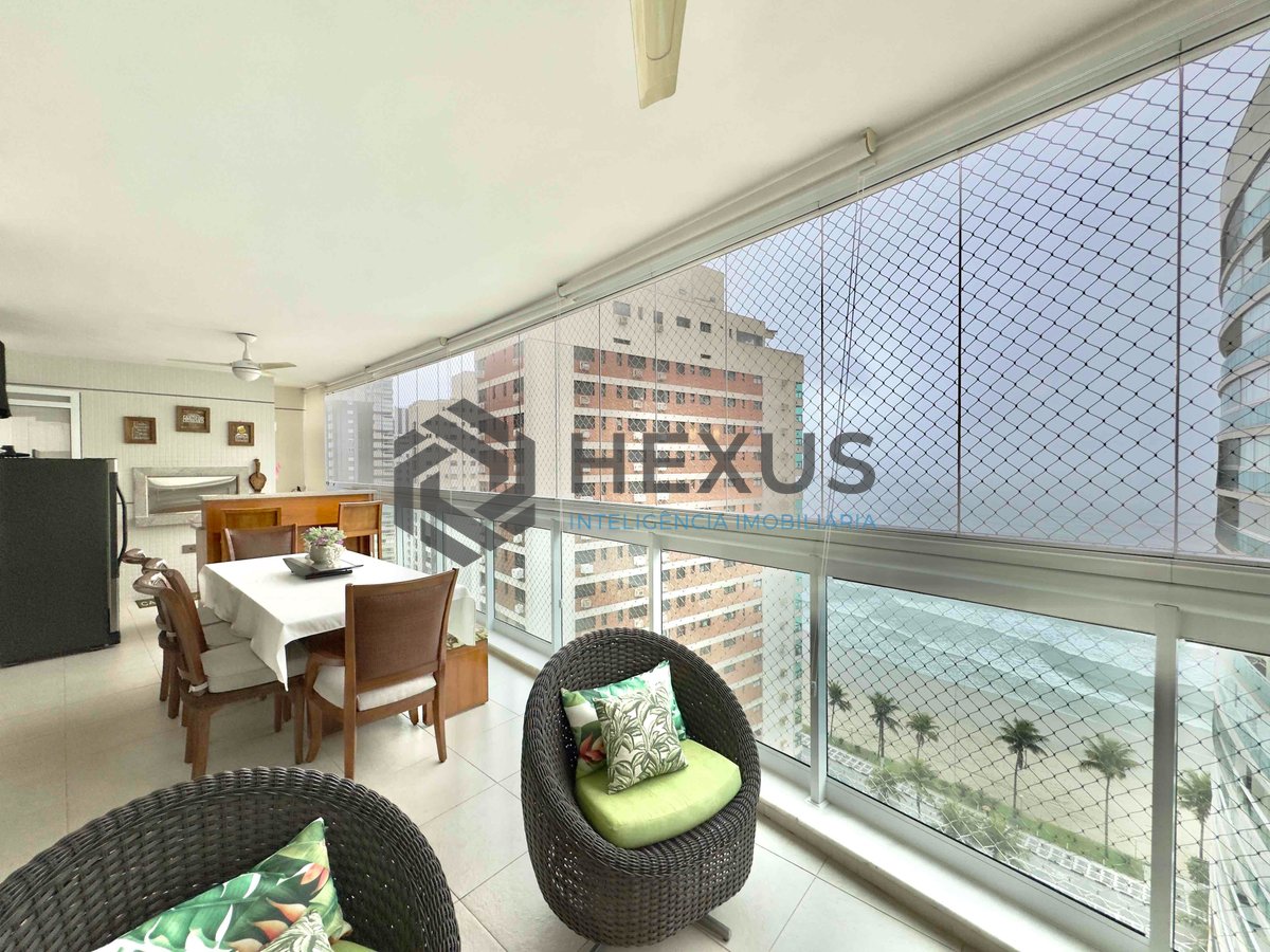 Foto 20 de Apartamento frente mar com varanda gourmet vista mar e lazer na Praia das Asturias, Guaruja