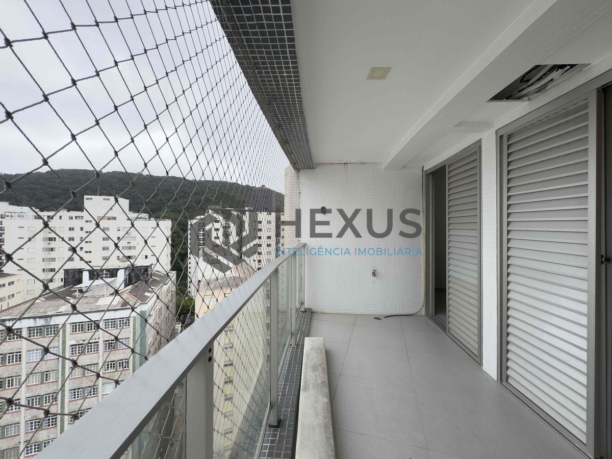 Foto 21 de Apartamento com varanda, vista mar, lazer, quadra mar da Praia das Pitangueiras, Guaruja - Hexus
