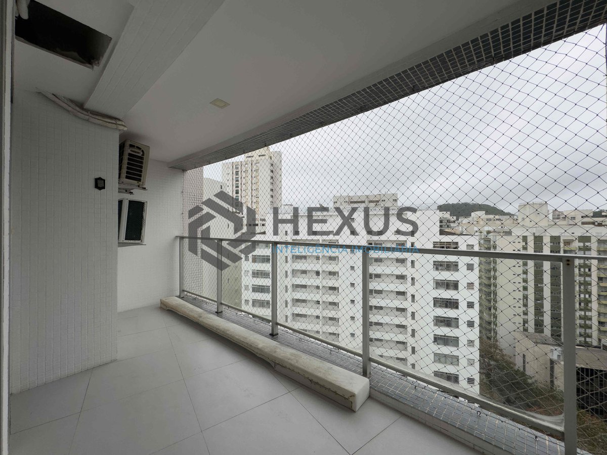 Foto 27 de Apartamento com varanda, vista mar, lazer, quadra mar da Praia das Pitangueiras, Guaruja - Hexus