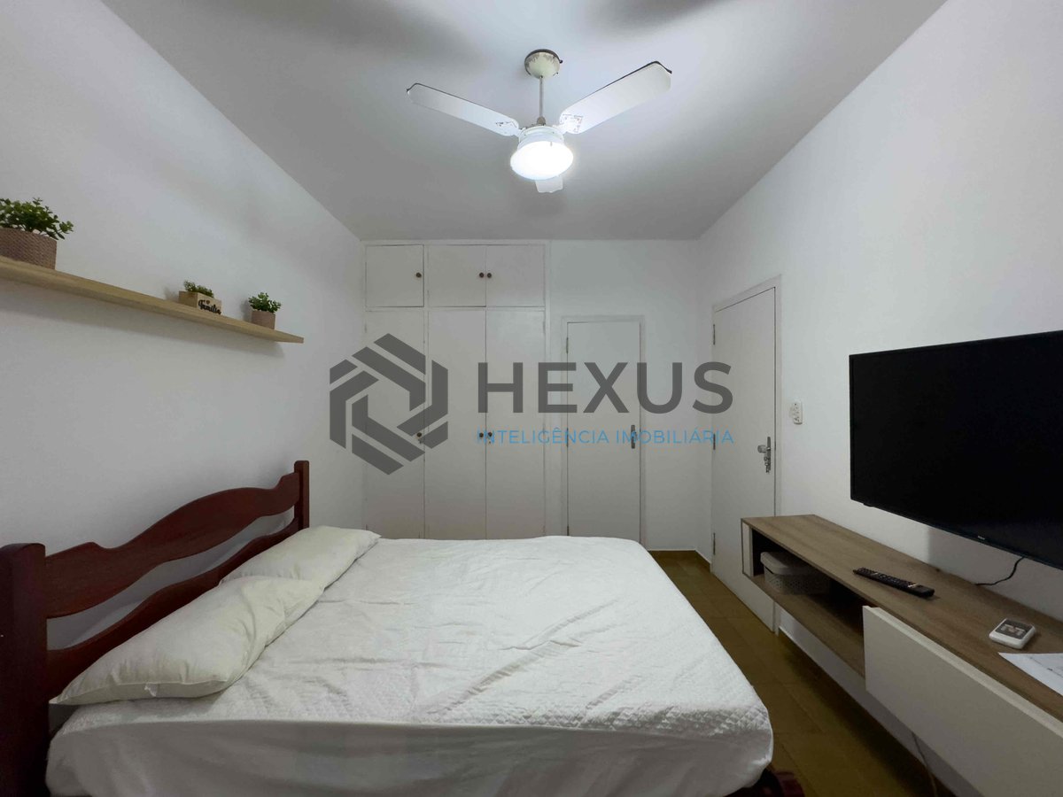 Foto 11 de Apartamento com varanda na quadra mar da Praia das Pitangueiras, Guaruja - Hexus