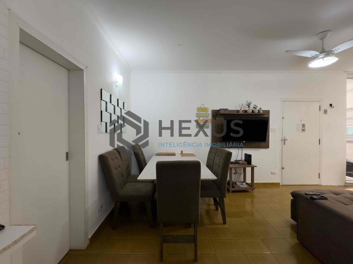 Foto 4 de Apartamento com varanda na quadra mar da Praia das Pitangueiras, Guaruja - Hexus
